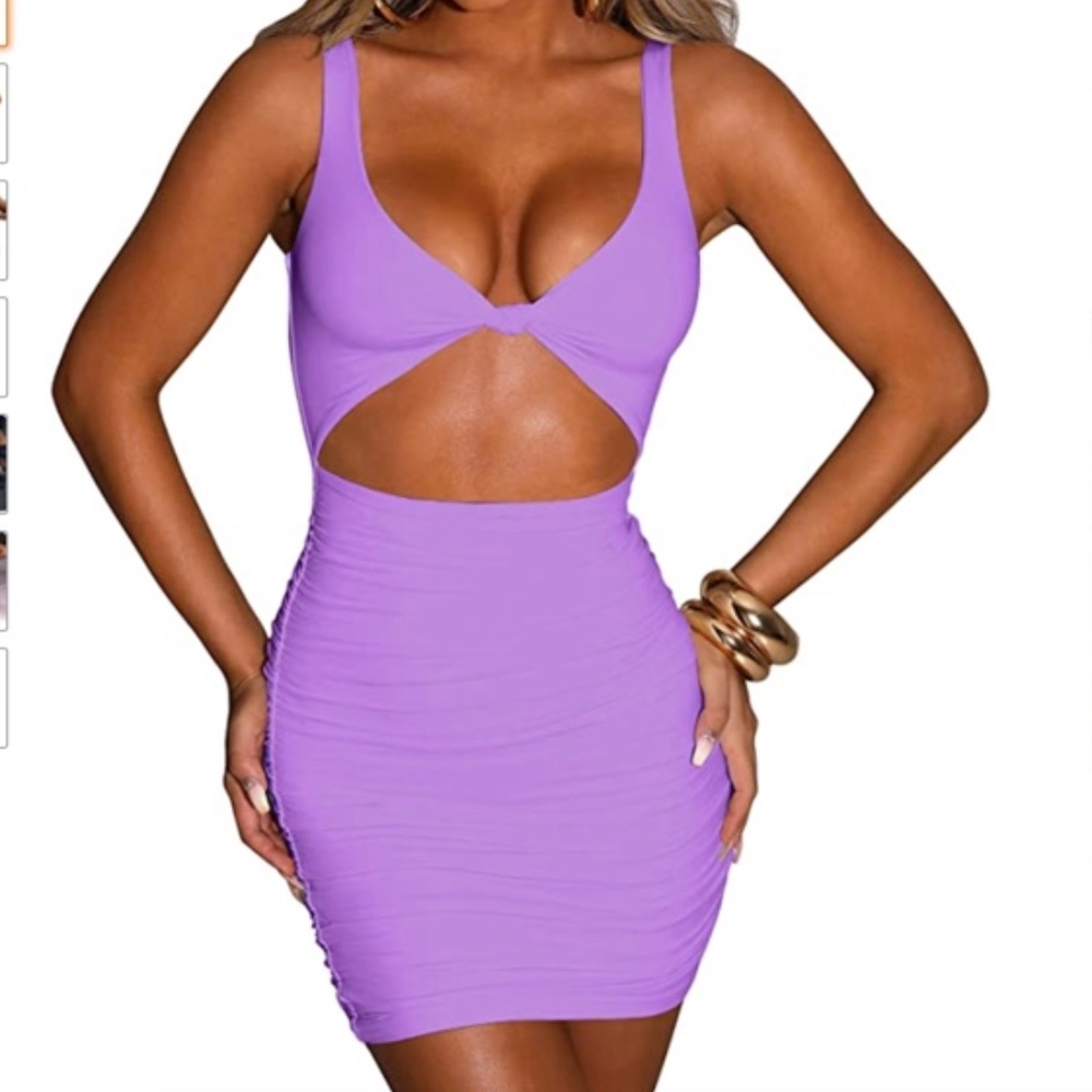 Sleeveless Cut Out Bodycon Dress